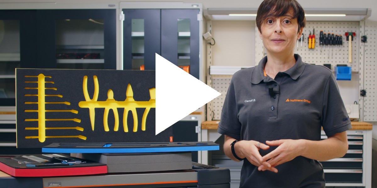Una postazione di lavoro sempre ordinata e una soluzione personalizzabile per proteggere e riporre gli utensili, aumentando la produttività. I nostro consigli nel video: youtu.be/bbZMSnxqz-c 
#unapausacon #arredoindustriale #hoffmanngroup #hoffmannitalia
