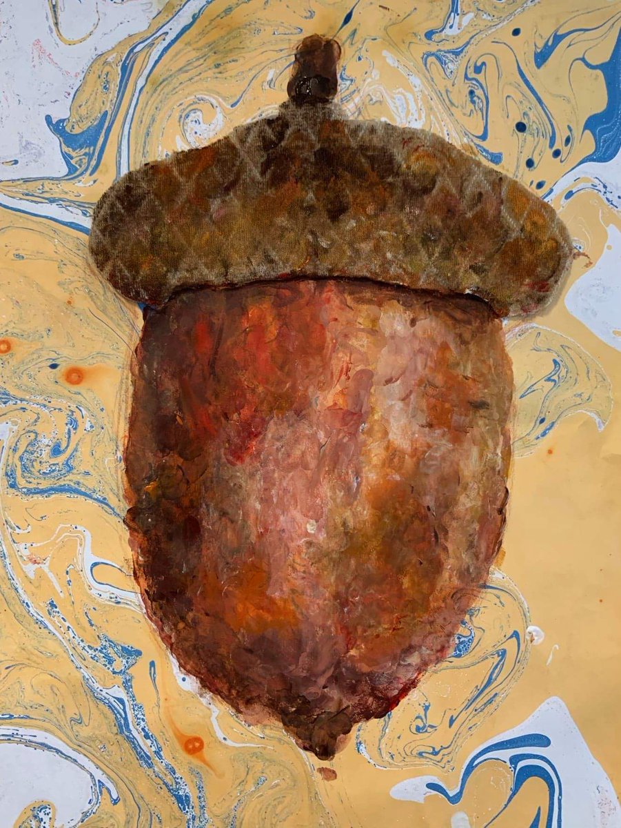 art_sgs's tweet photo. Our Y13 students started a collaboration with a juvenile detention center in Baltimore, USA. The theme is resilience/hope and they chose an acorn as the symbol. This is an on-going visual conversation where the work is sent back and forth for a response. @MarylandDJS https://t.co/jyzvcElYV6