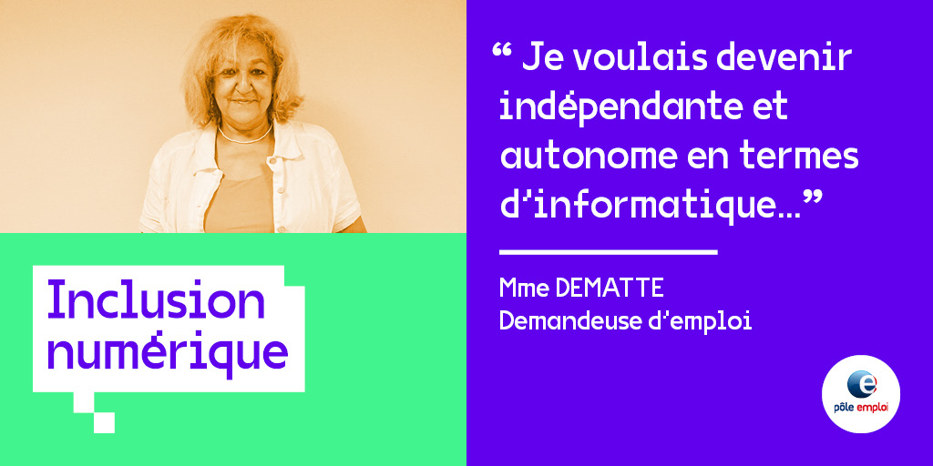 [#TousMobilisés] L'#inclusion #numérique, une opportunité pour les demandeurs d’emploi 🚀

📢 "Je voulais devenir indépendante et autonome en termes d’informatique... ma conseillère m’a proposé le test PIX" Mme Dematte

Retrouvez le témoignage💻📲⏩ plmpl.fr/c/RQ23n