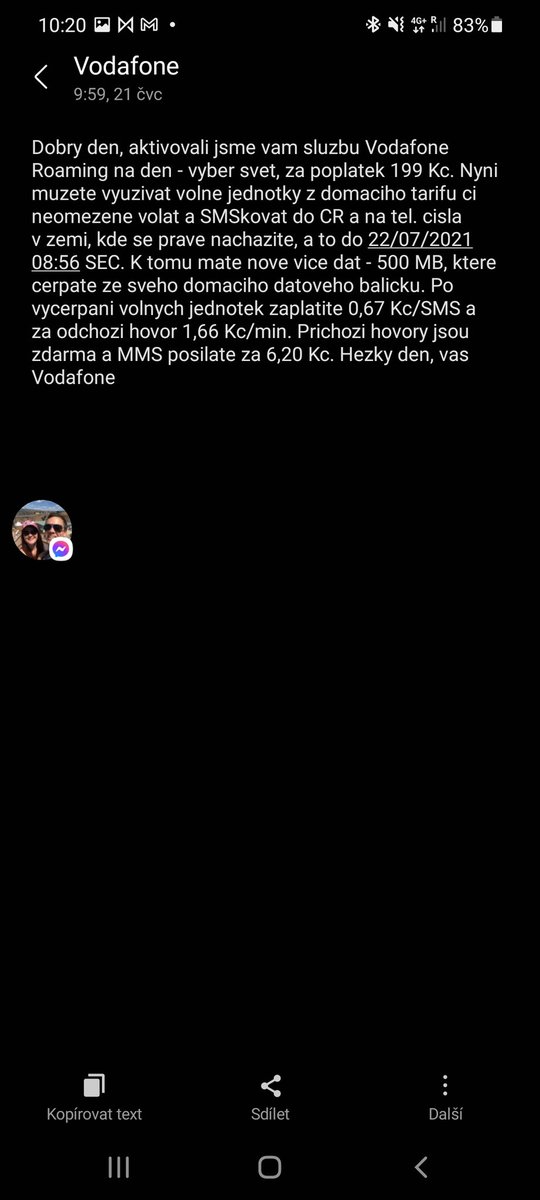 lukyrys's tweet photo. @Vodafone_CZ proč mi v zóně 1 aktivuje Vodafone po více jak 24h používání roaming na den za 200,-? 🤯 https://t.co/uOSsU4jqUq