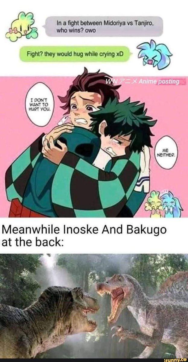 MedicoArmy's tweet photo. DEKU and Tanjirou 😅😂 #MHA #DemonSlayer #MidoriyaIzuku #tanjirokamado https://t.co/c92S4MHL1k