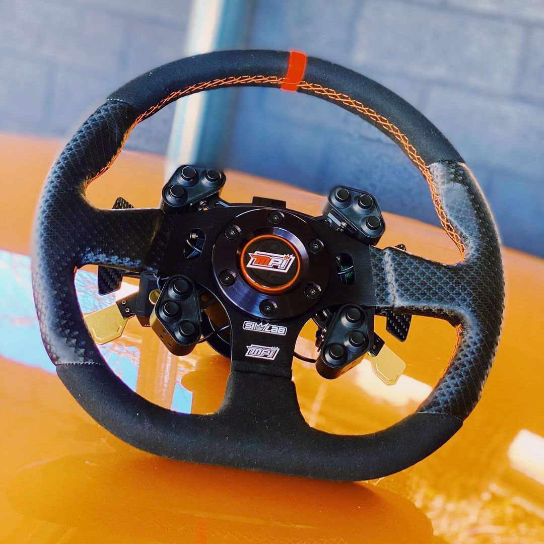 MPI_INNOVATIONS's tweet image. Beautiful, if we do say so ourselves. Stunning upgrade to our #maxpapis #mpisteeringwheel #SIMMAX wheel. Enjoy and kick some a** with it, @blainedensley 

___
#ispympi #mpidifference