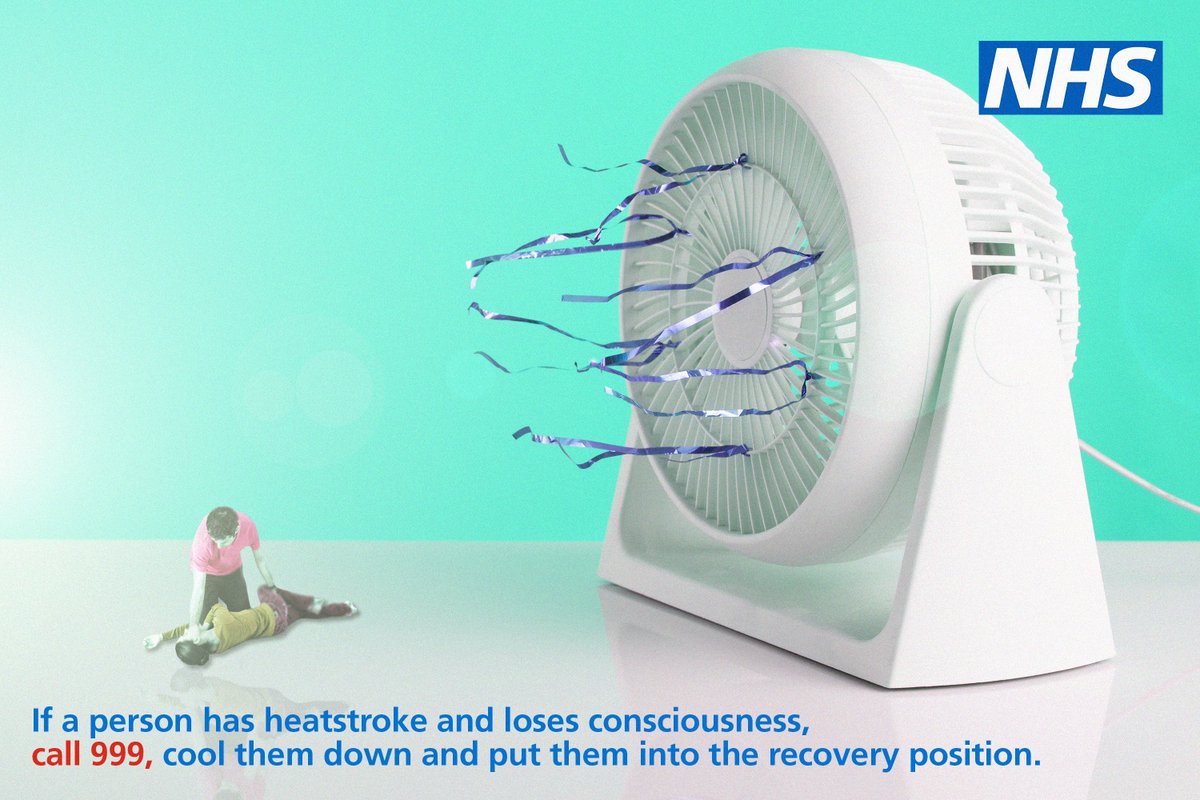 There’s a high risk of heat exhaustion or heatstroke during hot weather.

Learn how to cool someone down and what to do if you see signs of heatstroke: nhs.uk/conditions/hea… #Heatwave