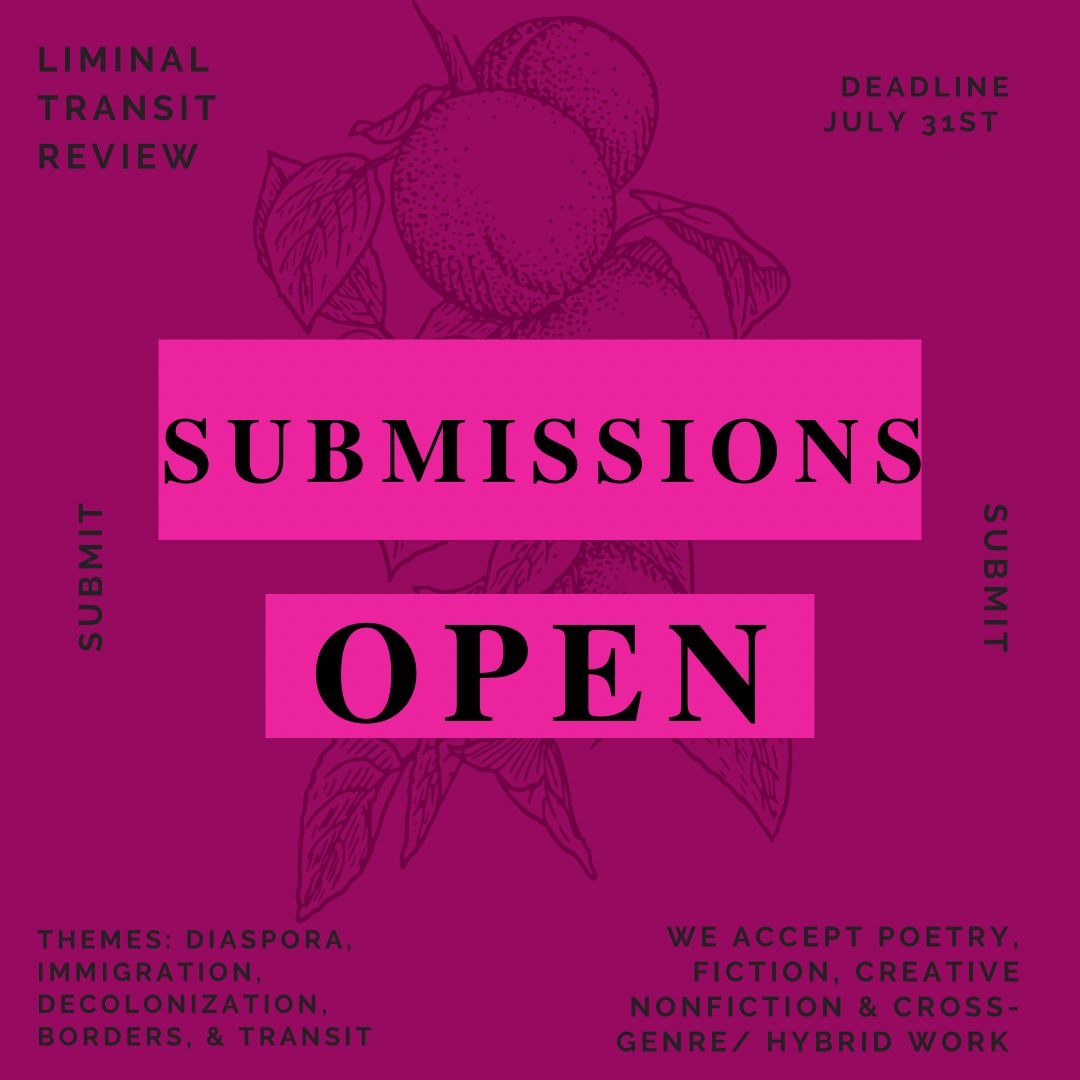 10 days left to submit your work to our upcoming issue! Please send us your pieces about decolonization, immigration, borders, transit, and/or identity at the crux of these themes. We want to share your stories! ❤️