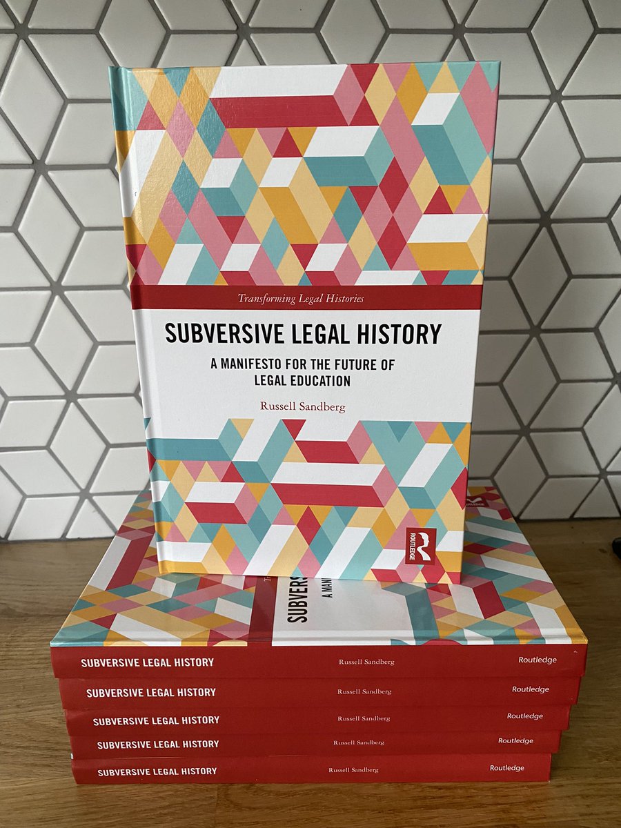 Law & History on Twitter soon. The first book in our Transforming Legal Histories