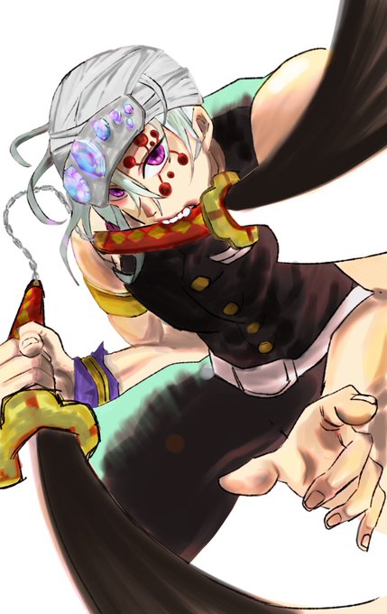 ベルさんがTwitterに投稿した宇髄天元(鬼滅の刃)のイラスト。