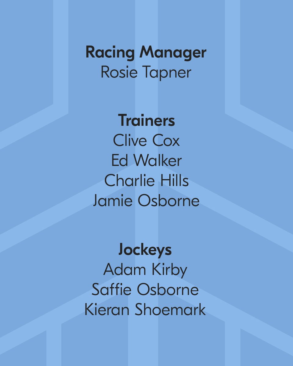 RacingLeagueUK's tweet photo. Introducing Team @SwishCocktails 🏇

Racing Manager - @Rosie_Tapner

Trainers - @edwalkerracing, @cbhills, @osbornejamie &amp; Clive Cox

Jockeys - @OsborneSaffie, @KShoemark &amp; Adam Kirby

Full details of @SwishCocktails becoming the 9th team partner...👇
https://t.co/Vrwx7DiaKu https://t.co/3v8KpgvCmG