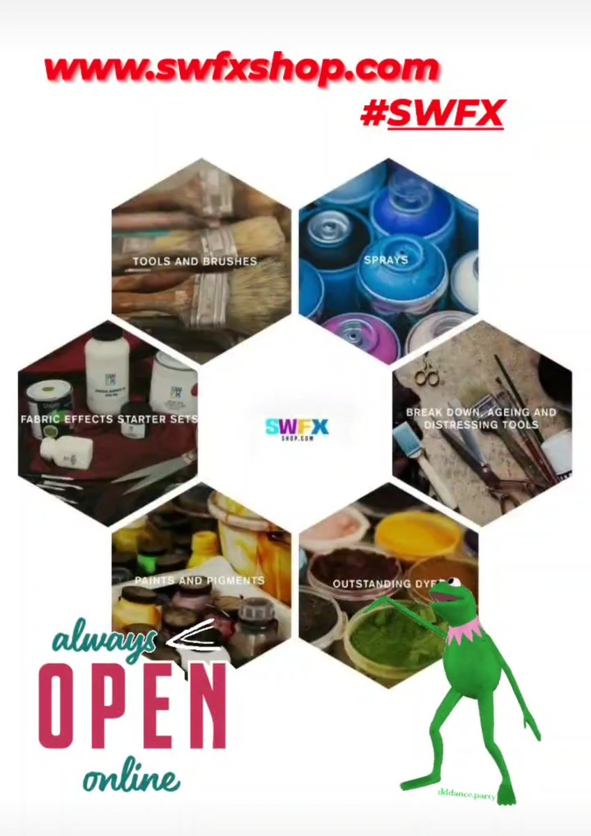 multidyer's tweet image. Our new online shop is up and running for all your needs! Take a look
swfxshop.com
#textileartists #painting #spraying #scruffing #mud #moremud #greatcolours #brushes #dyes # #artist #scruffers #acrylics #metallics #muchmore