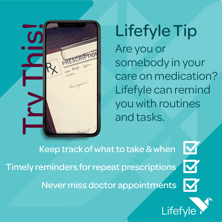 Are you or somebody in your care on medication? Lifefyle can remind you with routines and tasks so you never miss important routines or appointments. ​ ​#productivityapp #adminday #productivemom #lifeadminday #productivityinbusiness #decluttered #declutterchallenge #adminfrida
