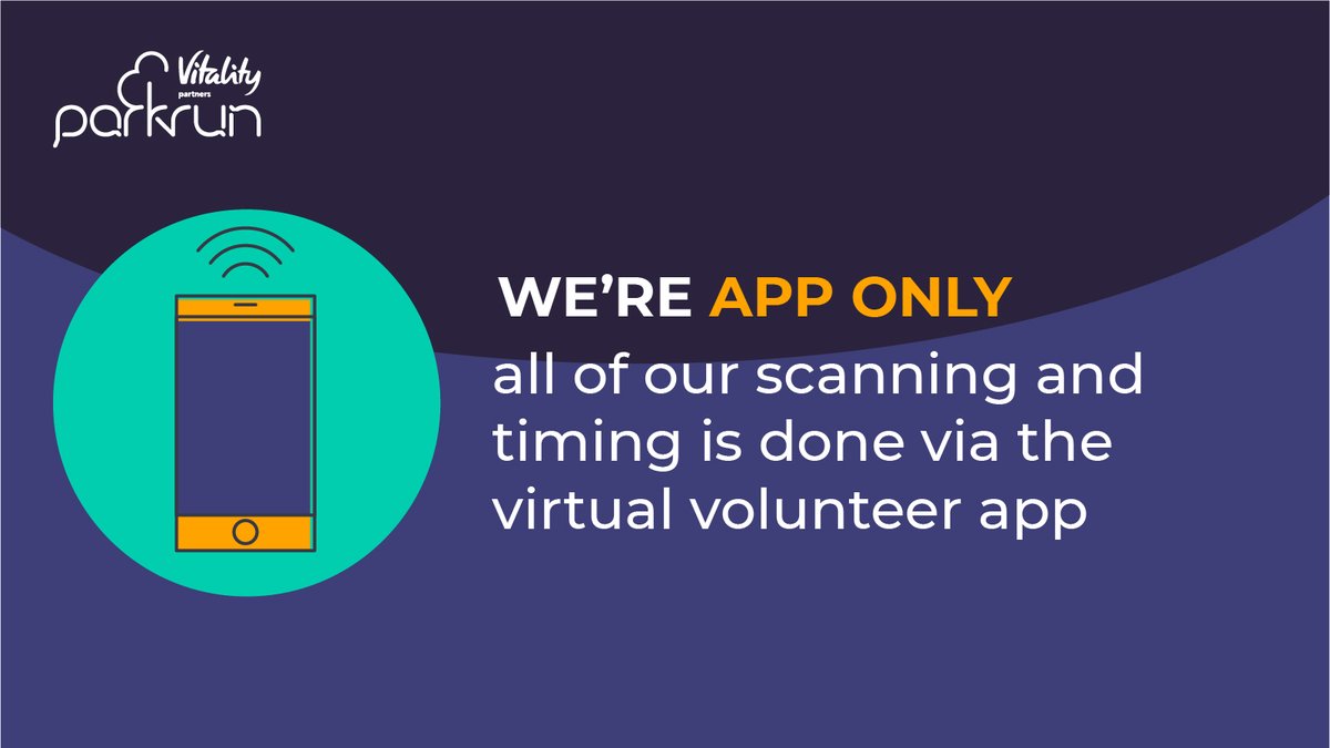 Hey, volunteers! 👋 

Not long to go now until the big day! 😍 

Download our Virtual Volunteer app 📲 
Oh, and make sure you have enough charge on the day! 😉 🔋 💯 

Download it here 
👉 App store parkrun.me/2rqcf
👉 Google play parkrun.me/3ua02

🌳 #loveparkrun