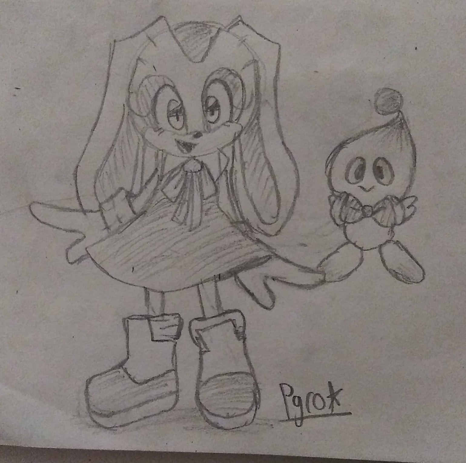 Cream and cheese sonic coloring pages