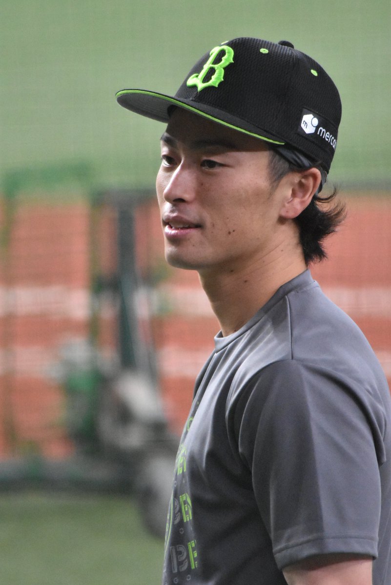 撮り置き】 帽子、バンダナ姿。＃福田周平 選手！ #オリックス