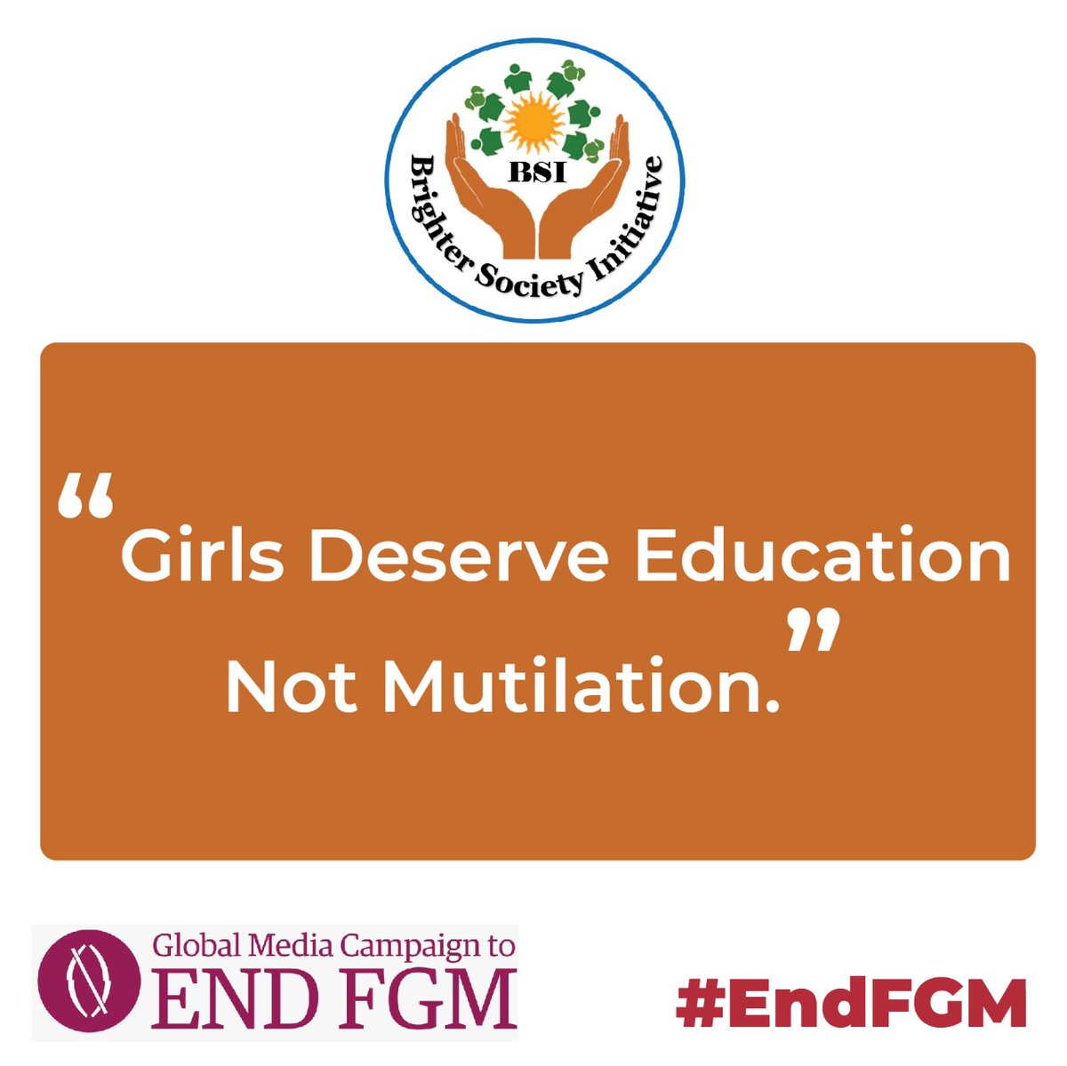 FGM is child abuse. Why torture girls and subject them to lifetime complications.
There is no safe FGM. Whether done at hospital or home.
#KenyaEndFGM 
<a href="/StateHouseKenya/">State House Kenya</a>
<a href="/Atayeshe/">UNFPA Executive Director</a> <a href="/daktari1/">Dr Githinji Gitahi, MBS</a> <a href="/maggie_okane/">Maggie O'Kane</a> @Reem_Abdellatif <a href="/mtushiminina/">Mireille Tushiminina</a> <a href="/SoroptiTweet/">Soroptimist International</a> <a href="/EstherPassaris/">Esther Muthoni Passaris</a> <a href="/abdikaderore/">Hon Abdikader Ore Ahmed</a>