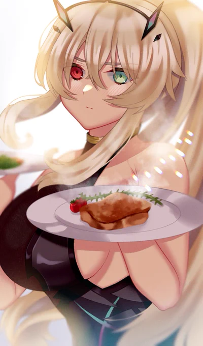 妖精騎士ガウェイン

『マスターご飯出来たぞ…ど…どうしたそんなに見つめて…』

#FGO 