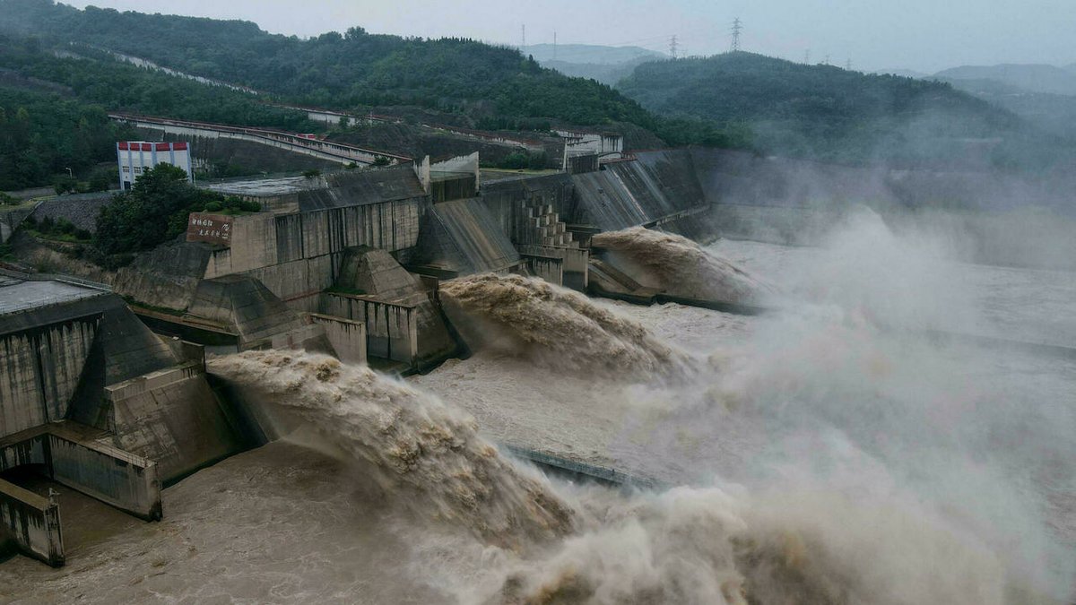 【速報】 中国、河南省洛陽でダムが決壊