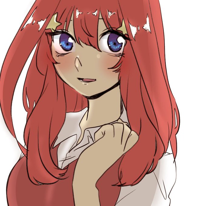 はなさんがTwitterに投稿した中野五月(五等分の花嫁)のイラスト。