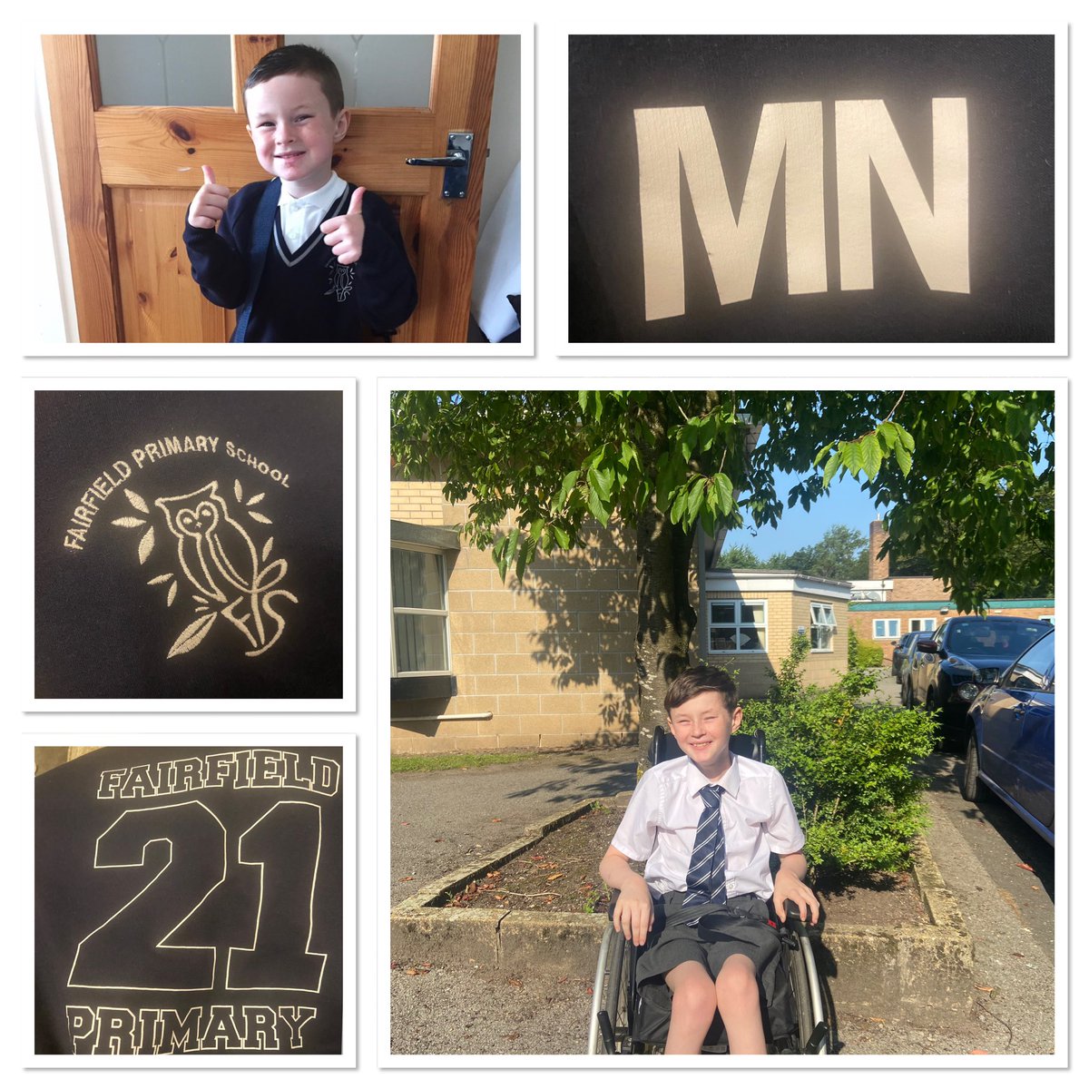 LisaNoscoe79's tweet photo. I would just like to thank everyone at @FairfieldPrimSc for all the love and kindness shown to Max as he prepares to leave for his new school. Staff, children and parents thank you!!  Your all amazing and he will miss you all! I’m not crying you are! 😭🥰 #endofanera #newchapter https://t.co/CpU1MX5bEL