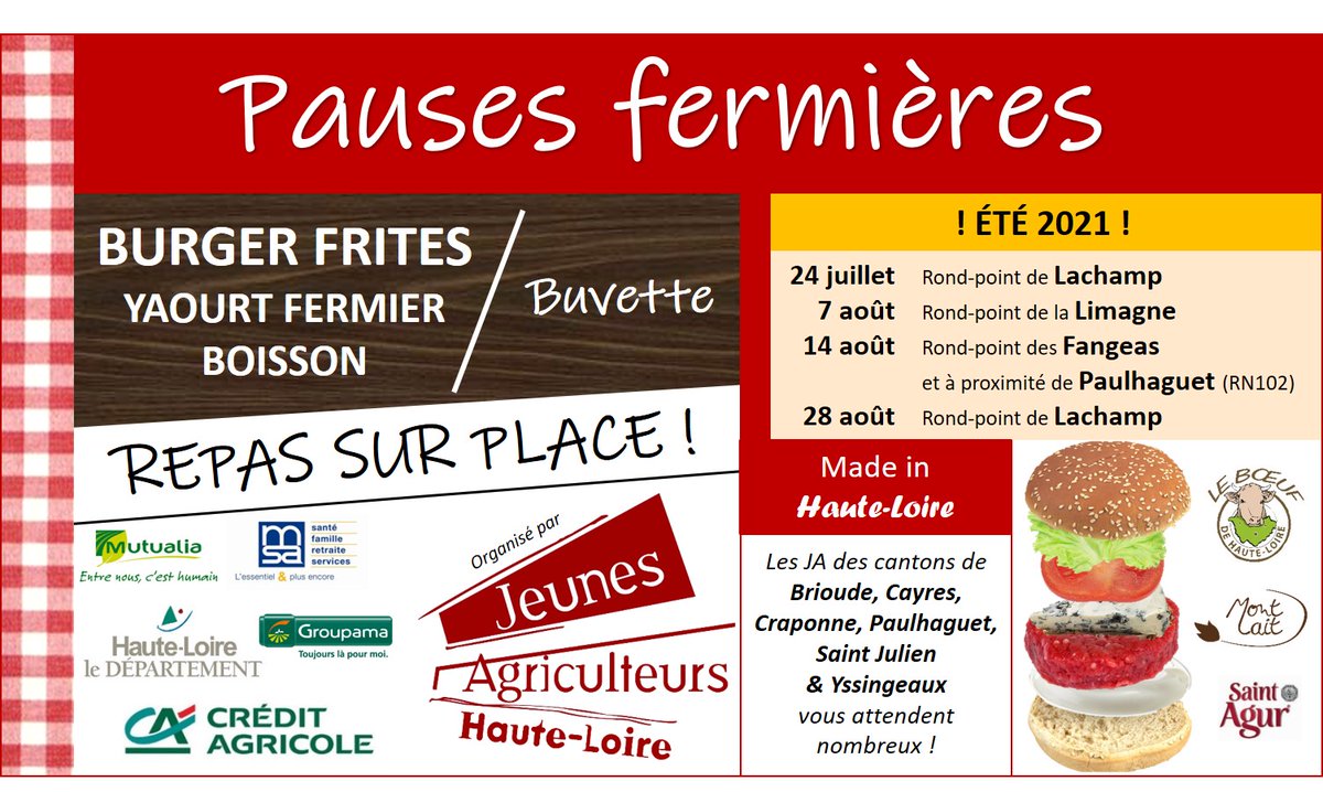 Les pauses fermières sont de retour cet été !!!
#vacances #mangerlocal #agriculture #JA