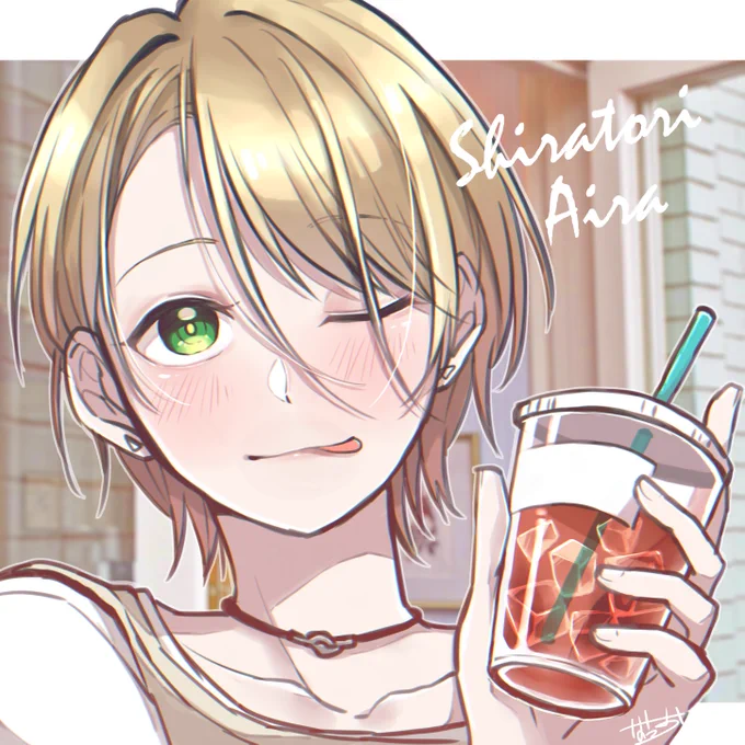 謎ドリンク飲んどるあいらぴラクガキ 