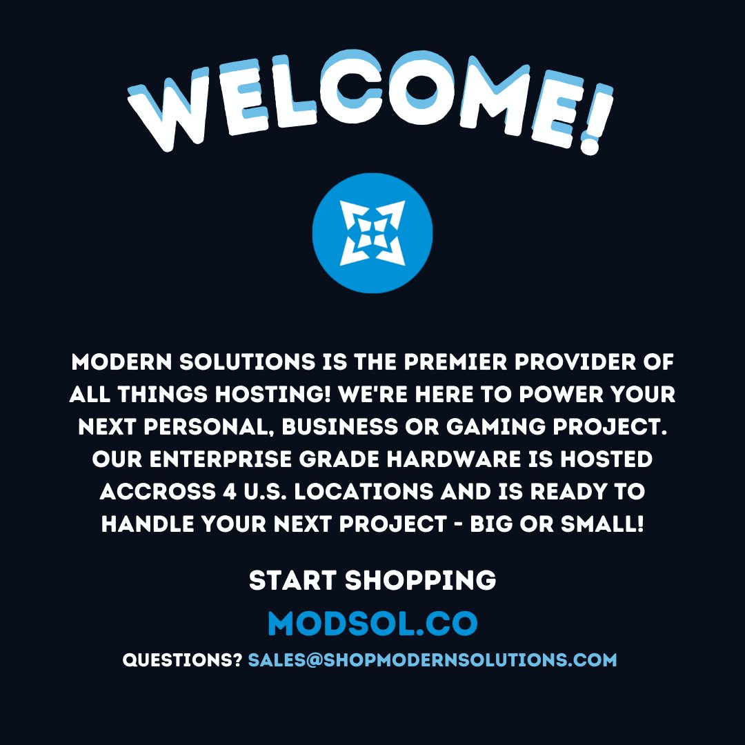 ModernSolutions's tweet image. Welcome to Modern Solutions! Start 
shopping today @ modsol.co/shop