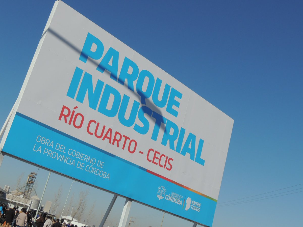 NazarioOk's tweet photo. Hoy se inauguró el Parque Industrial Río Cuarto - CECIS, un proyecto que pude acompañar desde sus inicios, en cada paso, y que hoy se hizo realidad. https://t.co/EwAelCQzGO