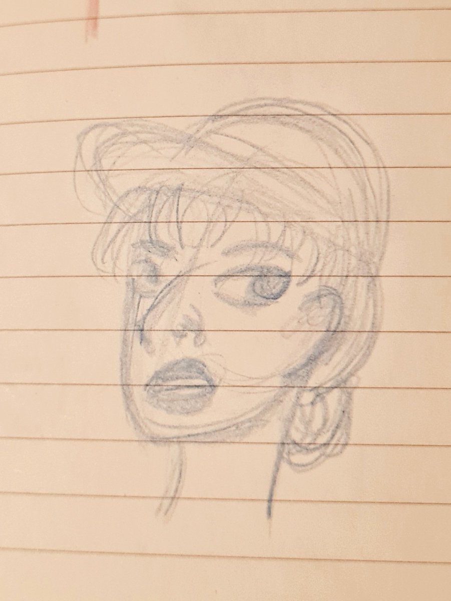 scribblesofaj's tweet image. DAY 11 
Just a rushed sketch today. The subject: a kind waitress at the drive-through earlier. 
#art #draw #drawing #sketch #scribble #ajscribbles