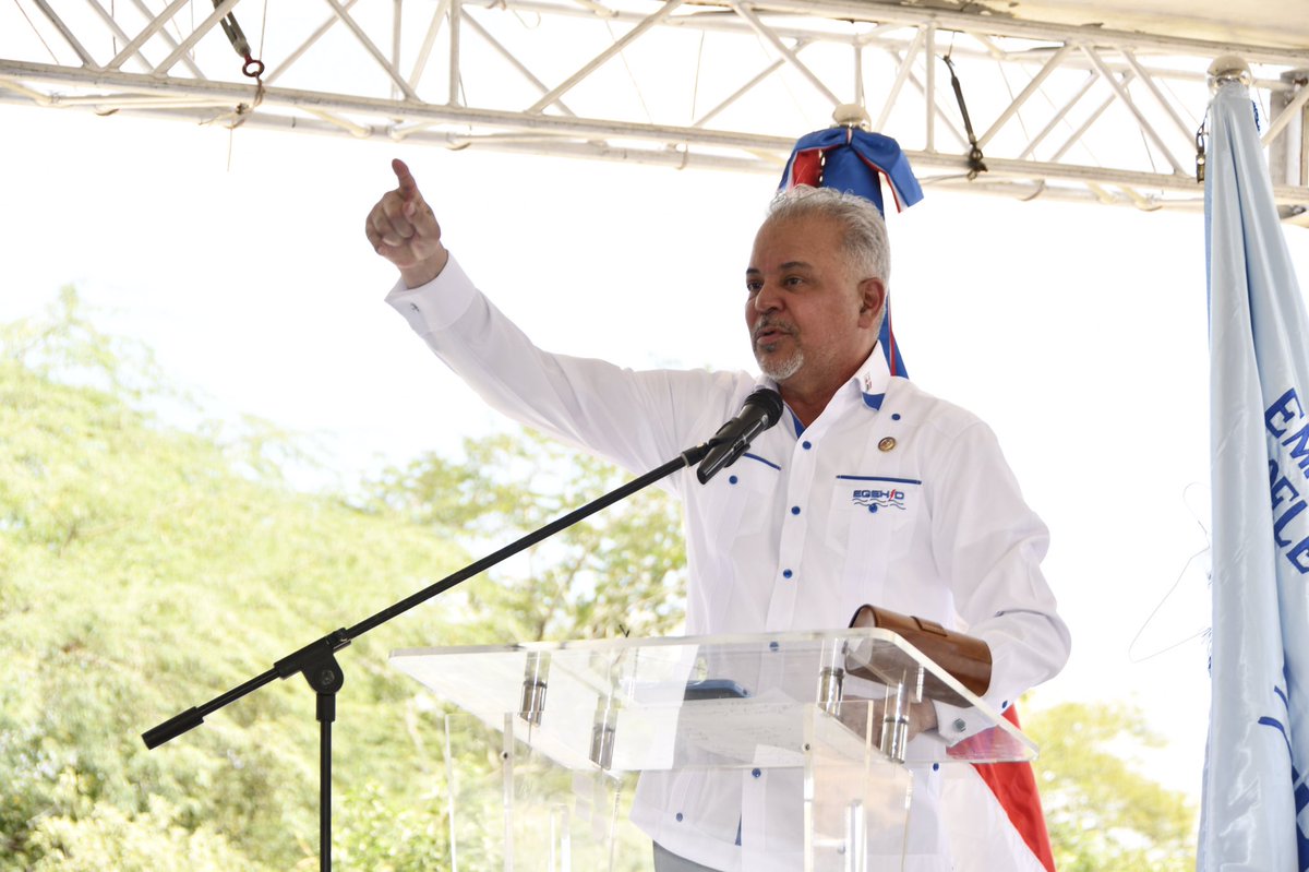 egehidrd's tweet photo. La Empresa de Generación Hidroeléctrica Dominicana (Egehid) dejó formalmente reanudados los trabajos de construcción de la presa “Boca de los Ríos”, en la comunidad El Pastor, provincia de Santiago Rodríguez. https://t.co/sF3Q7l2dGJ