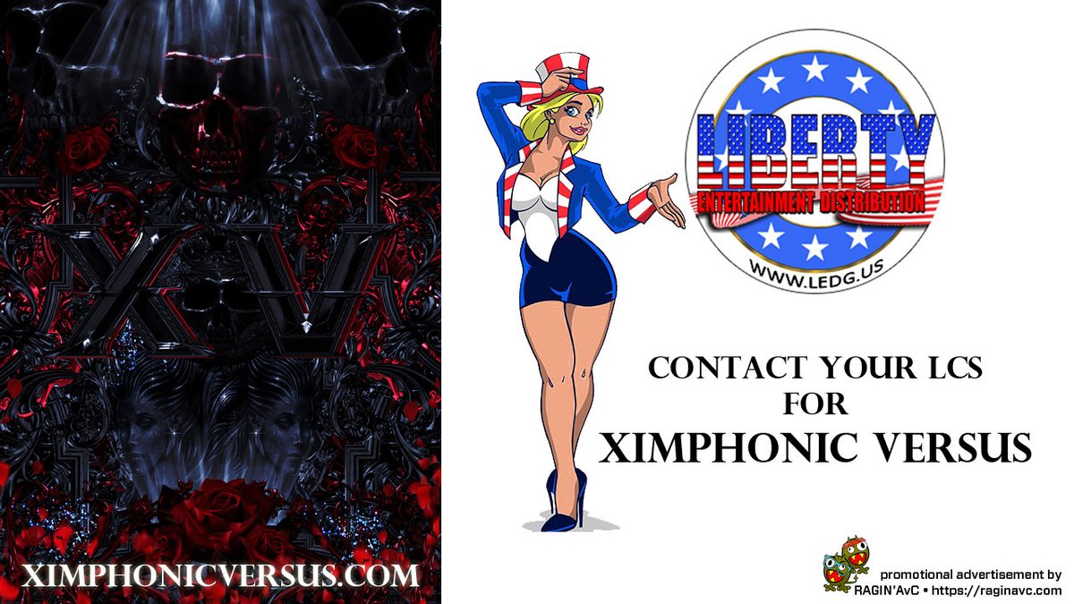 LibertyDistro's tweet photo. We at Liberty are excited to announce, Ximphonic Versus has been added to our catalog.  https://t.co/AMDJITO6M0
 #comics #indiecomics #comicbooks #comicsseries #distribution  @Kyd_V  @TheVersus @LibertyDistro https://t.co/XIuMXW0pMB