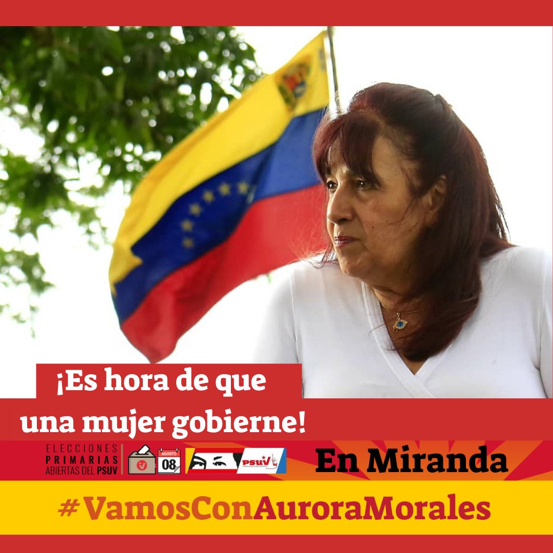 35Marily's tweet photo. #AuroraGobernadora  mujer leal al proceso revolucionario con amplia trayectoria política, es la mujer que escucha las catacumbas con atención y transmite esperanza, empatía , pragmátismo. Por el camino de Chávez ❤️ sin miedo por la dignidad del pueblo https://t.co/HXgjeYfhV7