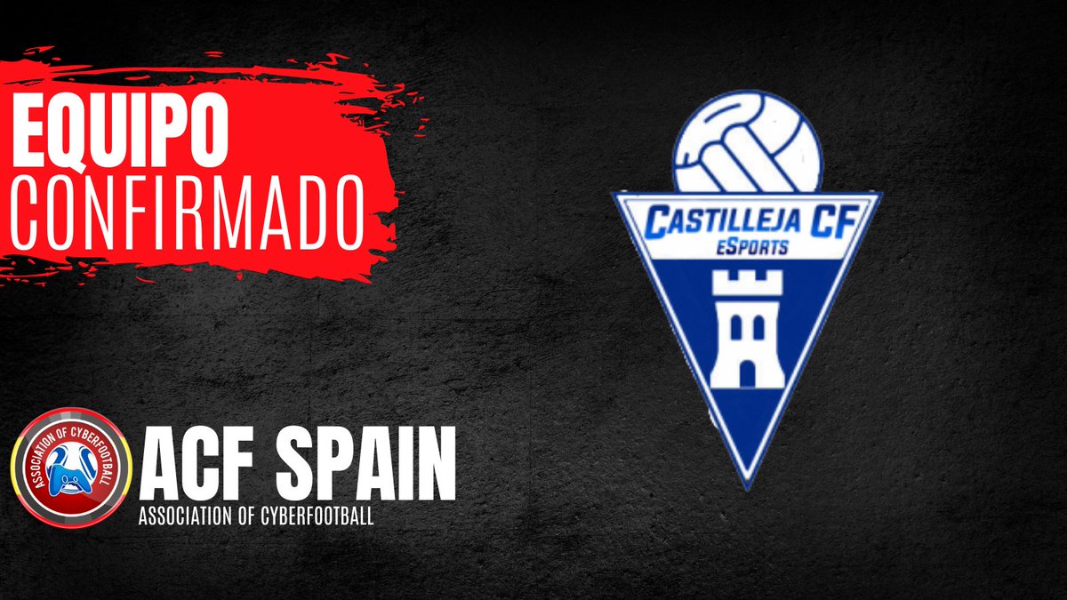 Equipo Confirmado | <a href="/acf_proclubs/">Association of Cyberfootball</a> 

🛡️| <a href="/CCFeSports1929/">Castilleja CF eSports</a> 

🗞️| Confirma su participación en la siguiente temporada de <a href="/ACF_Spain/">ACF Spain</a>