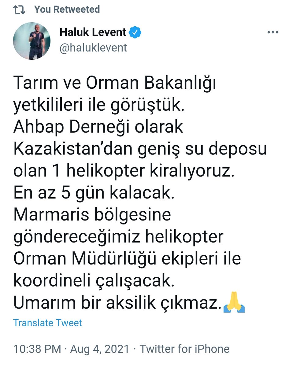 FotoHaber - Haluk Levent'in Ahbap Derneği aracılığıyla helikopter kiralamasının ardından dünyada en çok kamu ihalesi alan 5'li çete de bir damacana su ile yangın söndürme çalışmalarına katılacağını açıkladı... zaytung.com/fotohaberdetay…