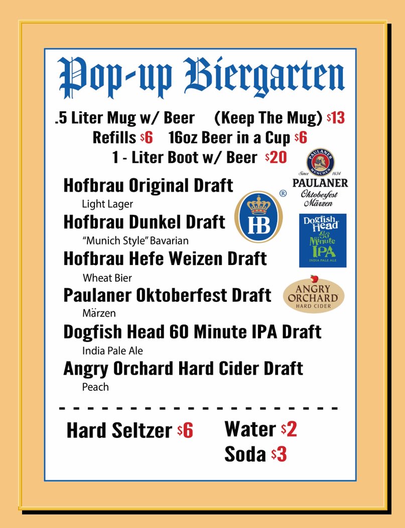 BrewFestPartner's tweet image. Just a quick reminder that our Pop-Up Biergarten at Smolenski Park starts tomorrow!