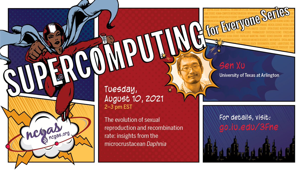 Join us next Tuesday for the final talk of our webinar series. We're closing out strong with sexual reproduction and #recombination in Daphnia

Registration required: go.iu.edu/3Fne

#Bioinformatics #marinebio #crustaceans @InsideUITS  <a href="/IUBiology/">IU Biology</a> <a href="/iu_pti/">IU PTI</a>