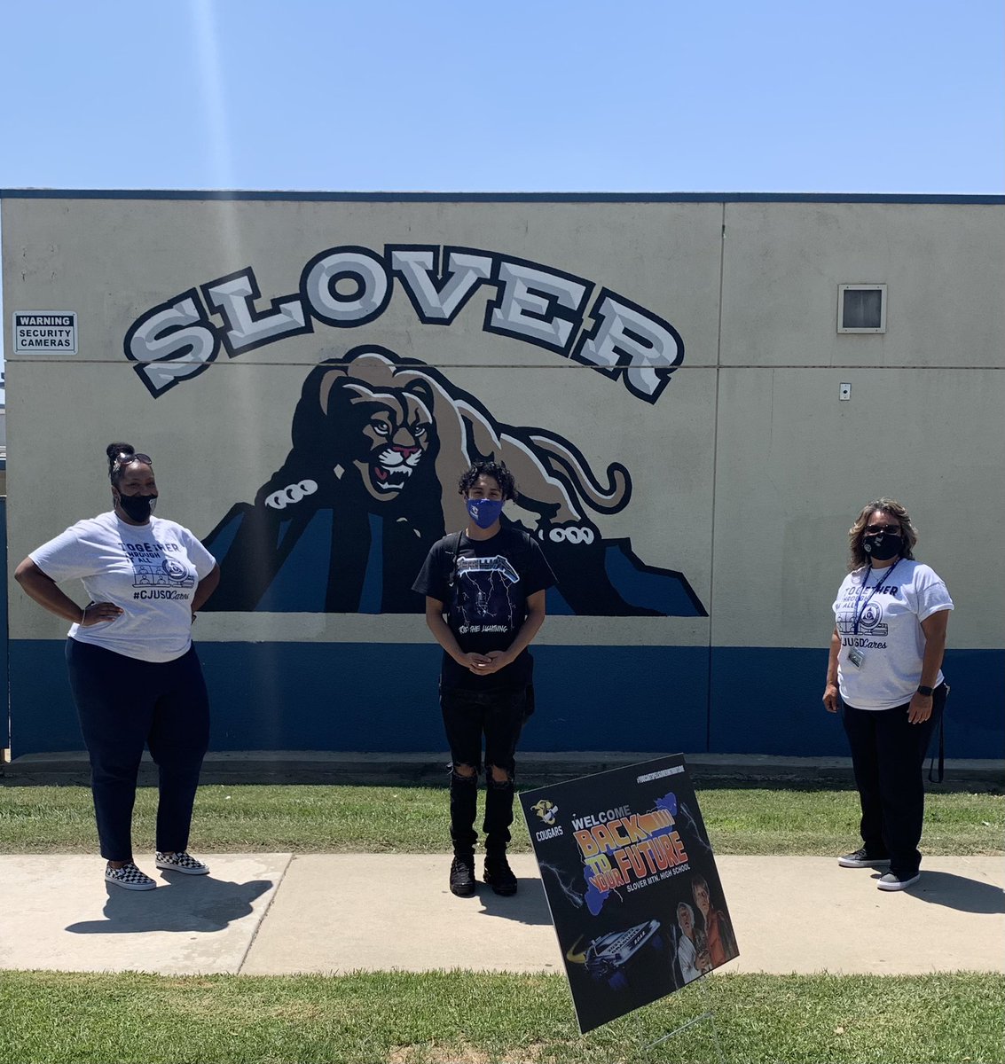 Welcome back Slover Mountain High School! #cjusdcares
