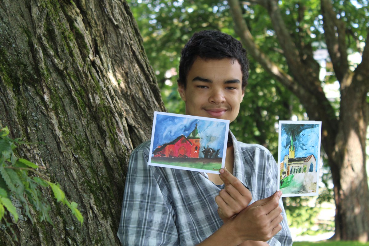 Alumni youth Malaki is dedicated to growing as an emerging artist. Prints of his artwork will soon be for sale at The Stone Soup Cafe in Saint John.
If you're interested in learning more about YPI, visit our website: cecnb.ca/youth-partners…