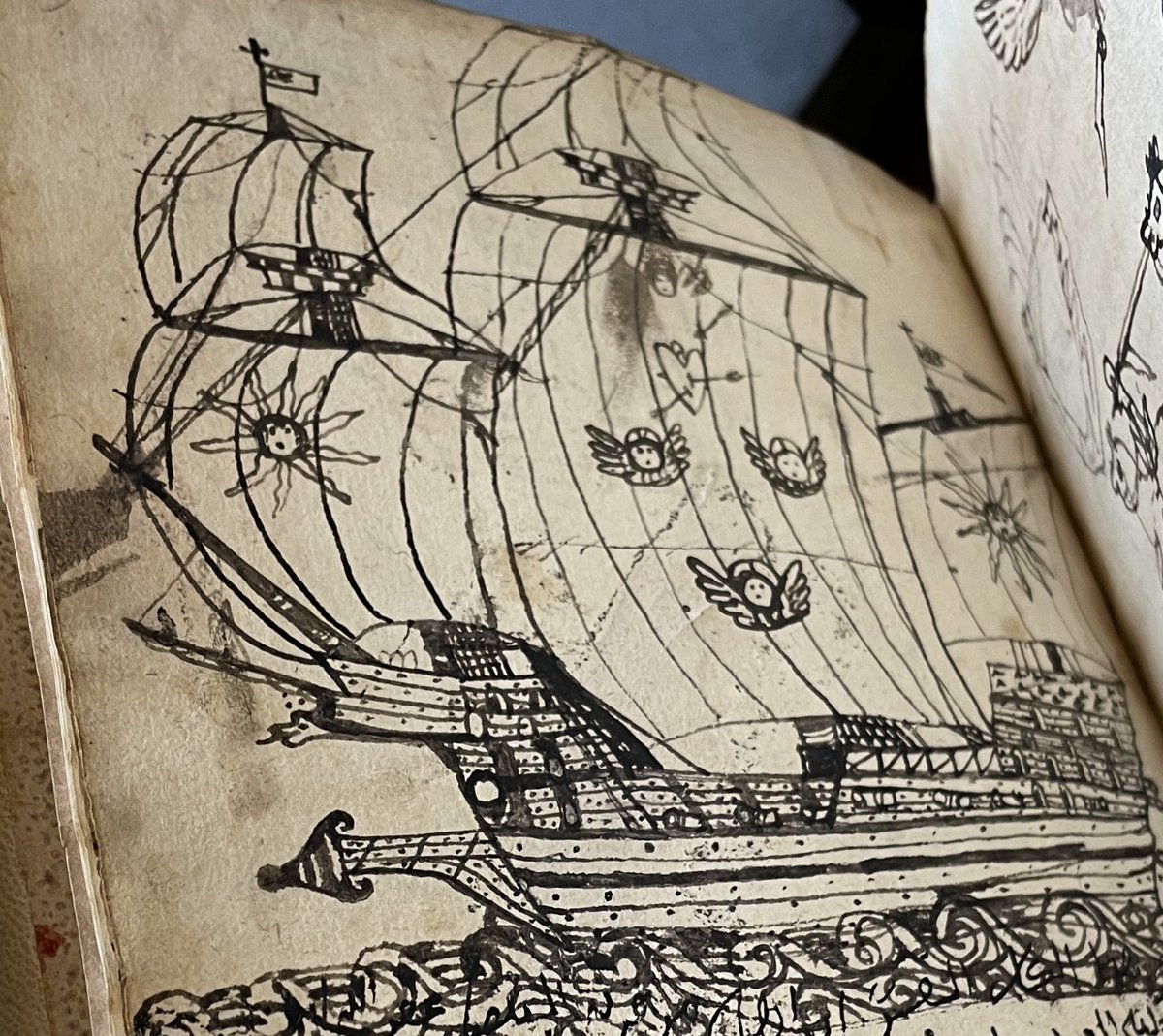 I see your John Dee ship doodle and I raise you <a href="/bodleianlibs/">Bodleian Libraries</a> MS Canon Or. 111…