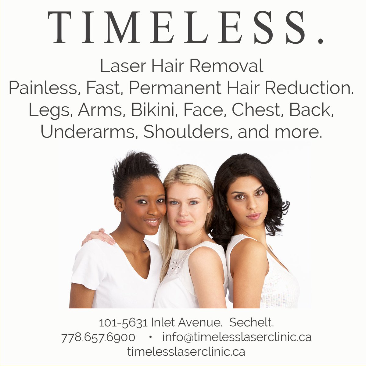 TimelessLaser2's tweet photo. Did you know that Laser Hair Removal can give you PERMANENT Hair Reduction? Once you have completed your sessions of LHR (anywhere from 4-8 treatments with a reduction after each treatment) https://t.co/MuAIwYT4YQ