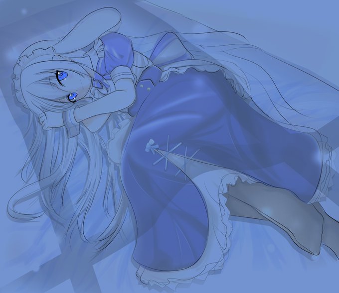 過去に描いたなのちゃんをリメイク中。これもタペストリーにしようかな 