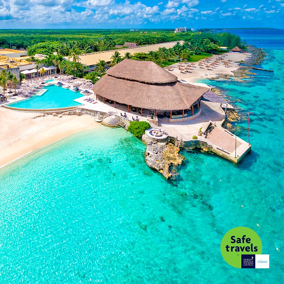 Tus próximas vacaciones aquí en la isla más hermosa del Caribe Mexicano, #Cozumel 
#SafeTravels #IslaCozumelTeEspera