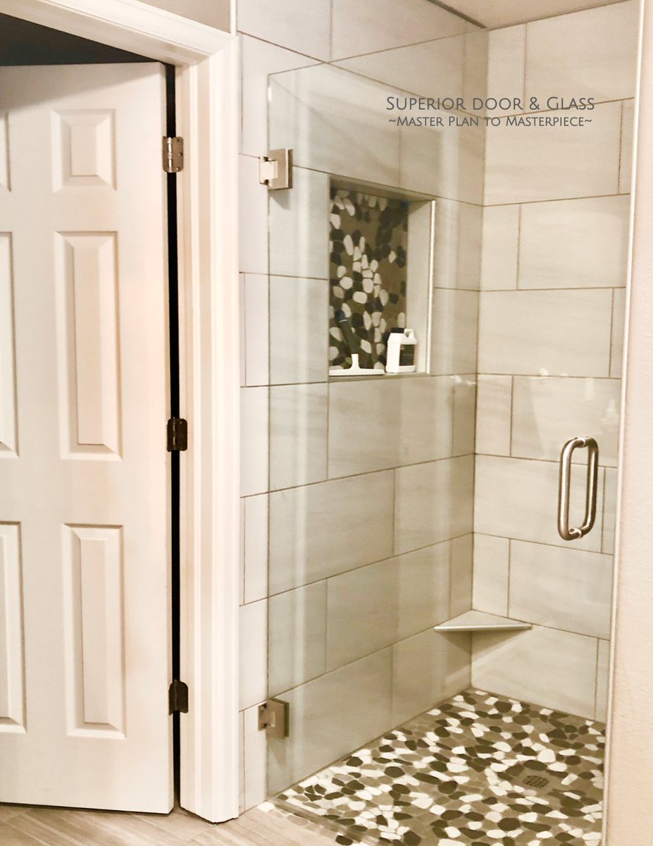 SuperiorGlass's tweet photo. Superior Door &amp; Glass ~Master Plan to Masterpiece~

Simplicity is wonderful! A frameless shower glass door is perfect in this master bathroom. Our clients are the best!

#Frameless #ShowerGlass #Interiors #Design #FrontRange #Colorado #HomeSpa #Oasis #Remodel #NewConstruction https://t.co/7KPf7VttzN