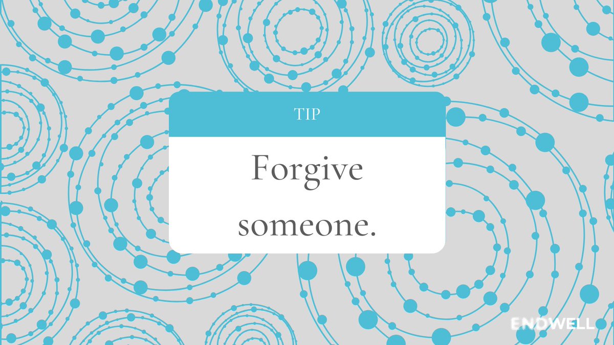endwellproject's tweet image. Life is too short to hold grudges.