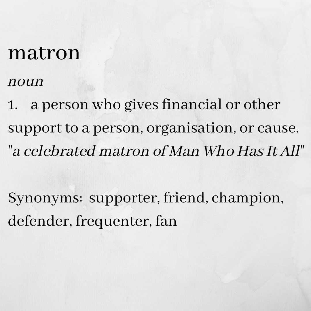 Become a MATRON of Man Who Has It All to keep this page going!

patreon.com/manwhohasitall