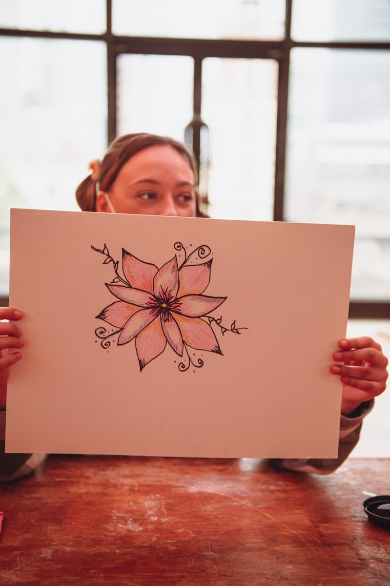 Beautiful illustrations from our latest workshop working with <a href="/HeadwayELondon/">Headway East London</a> at the learning space <a href="/BarbicanCentre/">Barbican Centre</a> 🌸 🌸🌸 #artschoolforthehomeless