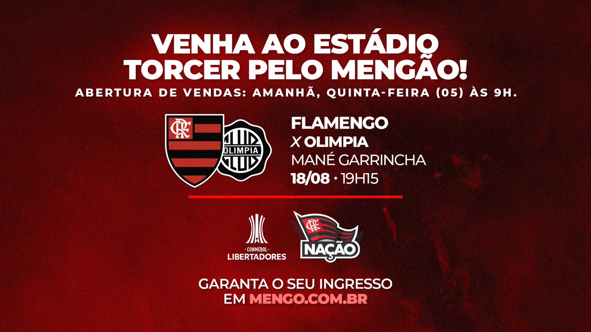 Flamengo divulga preço de ingressos para jogo da Libertadores no Mané