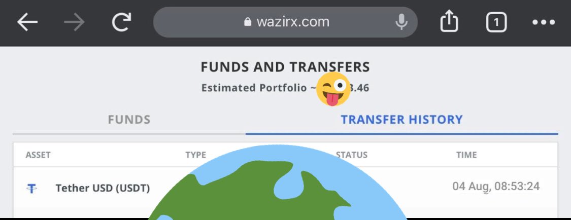 NinjaaStrade's tweet image. #WazirX 🥂#USDT