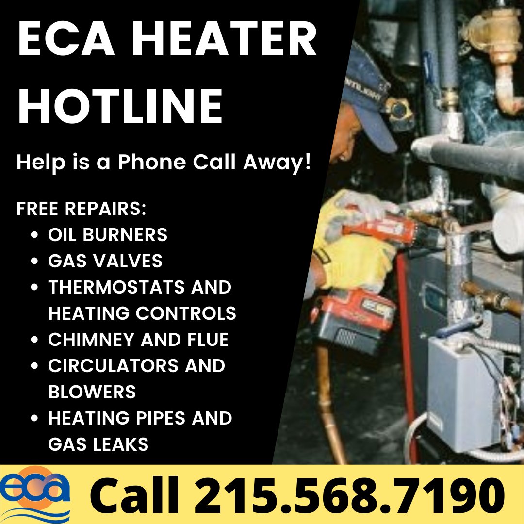 PhillyEnergy's tweet photo. Can you believe we are already into #August and #Fall is just around the corner? ECA's #HeaterHotline is available for #clean and tunes as well as #freerepairs. Call to find out if you are eligible and schedule your appointment today before the #winter rush! #cleanenergy https://t.co/y3arerAhRb