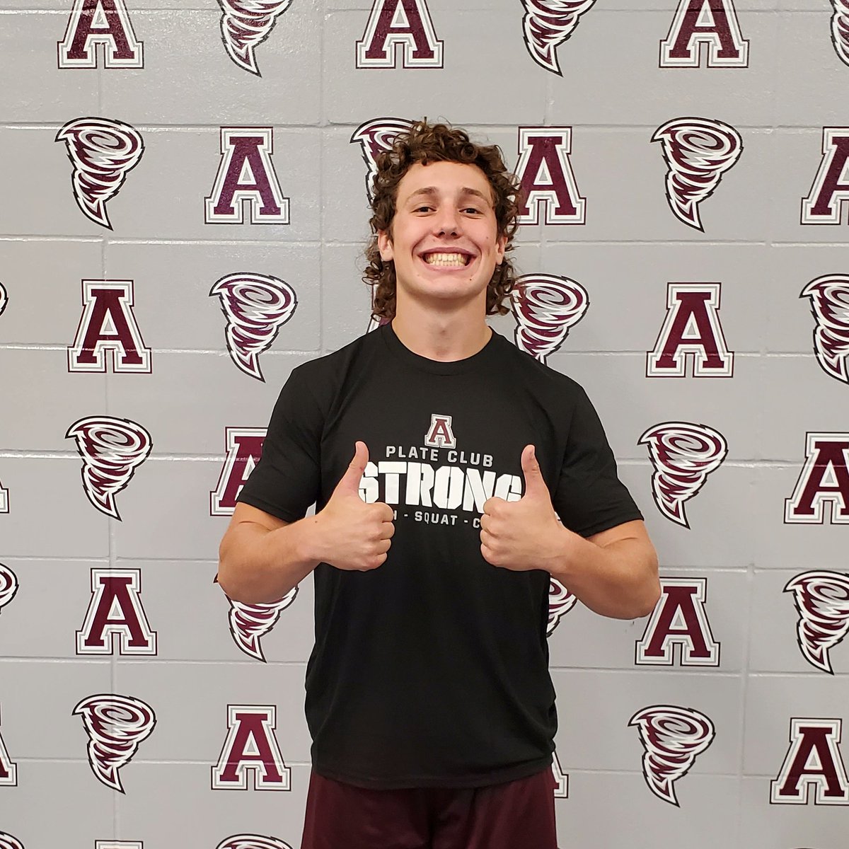 Congratulations to Jaden Burandt for making plate club today. His work in the weightroom and as a three sport athlete is something special.