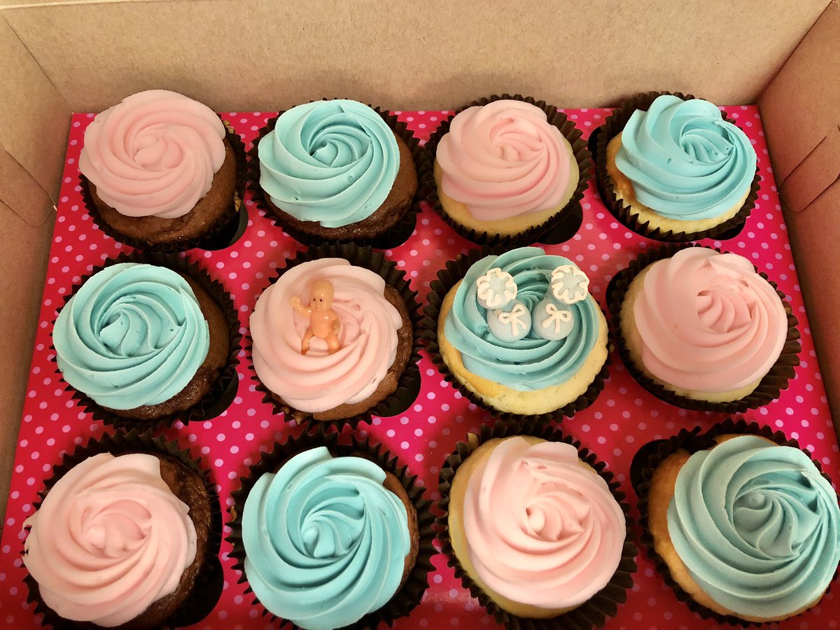 SmallCakesNDH's tweet photo. #BabyShower #GlutenFree #Cupcakes! #BoyOrGirl? #PinkOrBlue? #ItsABaby! https://t.co/Vnp2B8vEBJ