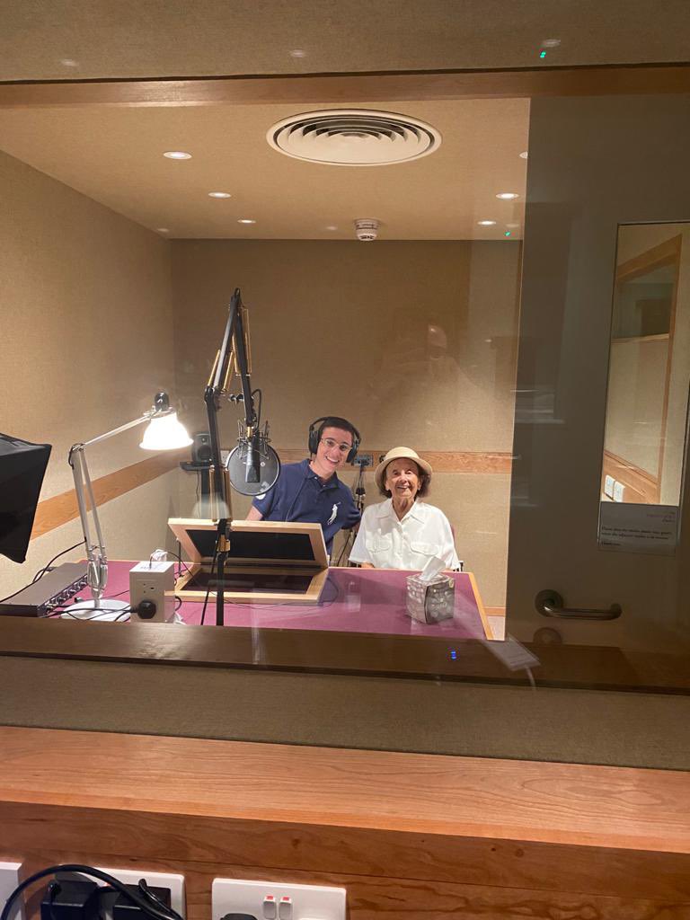 DovForman's tweet image. In July 1944 my great grandmother was deported to Auschwitz-Birkenau where her mother, younger brother &amp;amp; sister were gassed, murdered and cremated on arrival.

Today, at the age of 97, my great grandmother recorded the dedication to her memoir, Lily’s Promise, in their honour. ❤️