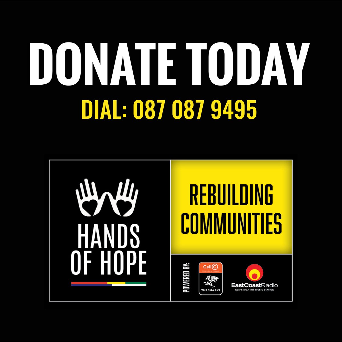 We look forward to taking your calls. The pledge line is officially open 😎
#handsofhope
@TheSharksZA